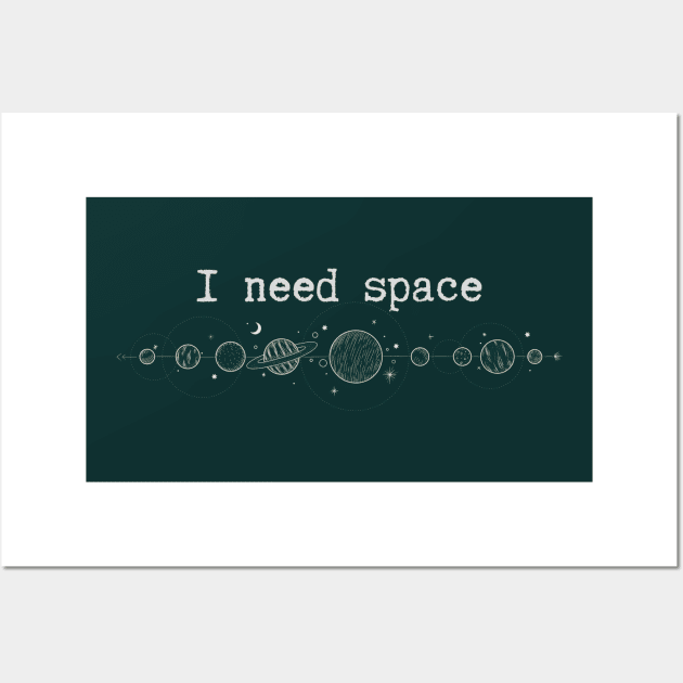 I need space Basic Wall Art by High Altitude